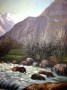 Paisaje del Jungfrau con Zweilütschinen 